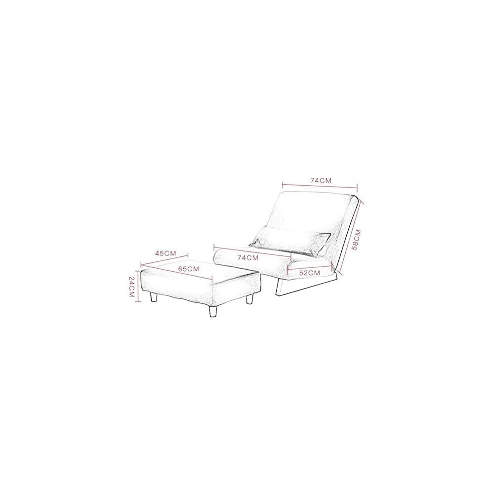Lounge Recliner Occasional Accent Chair for Living Room Furniture Floor Folding Single Sofa