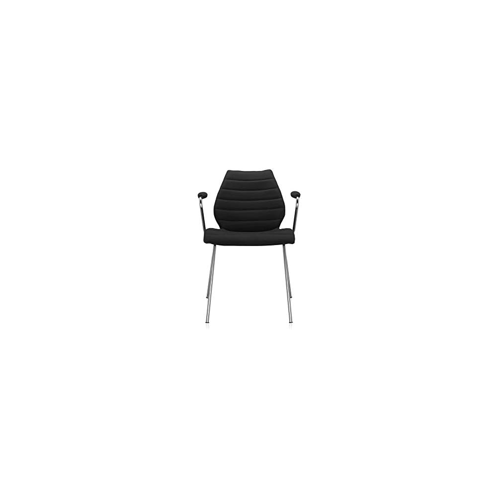 Kartell Maui Soft Swivel Chair by Tribute to Vico Magistretti, Pack of 1, Trevira Fabric Beige