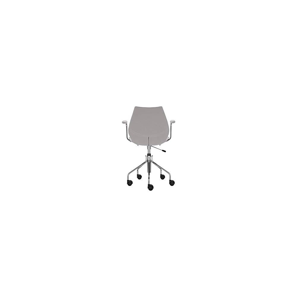 Kartell Maui Soft Swivel Chair by Tribute to Vico Magistretti, Pack of 1, Trevira Fabric Beige