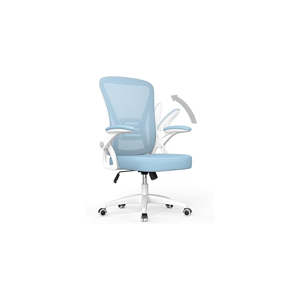 naspaluro Home Office Desk Chair Mid Back with Adjustable Height Green