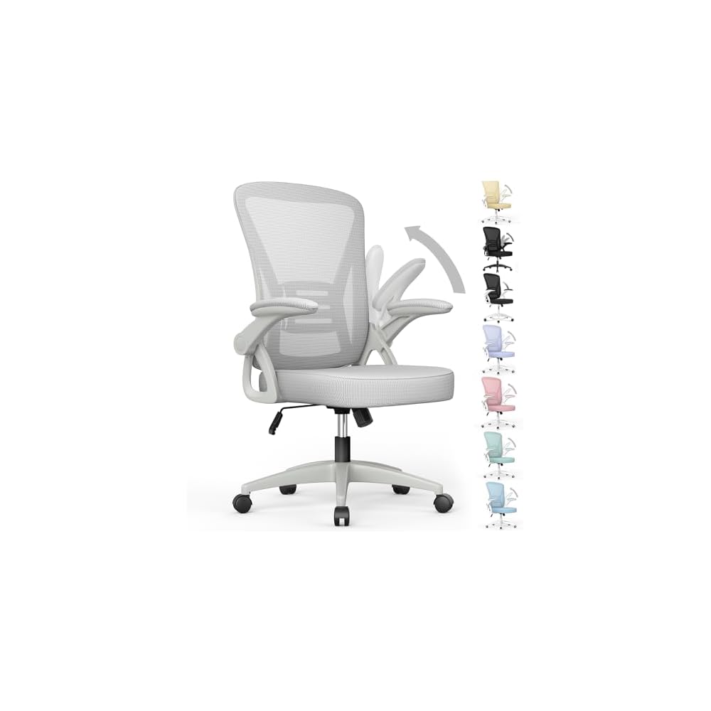 naspaluro Home Office Desk Chair Mid Back with Adjustable Height Green
