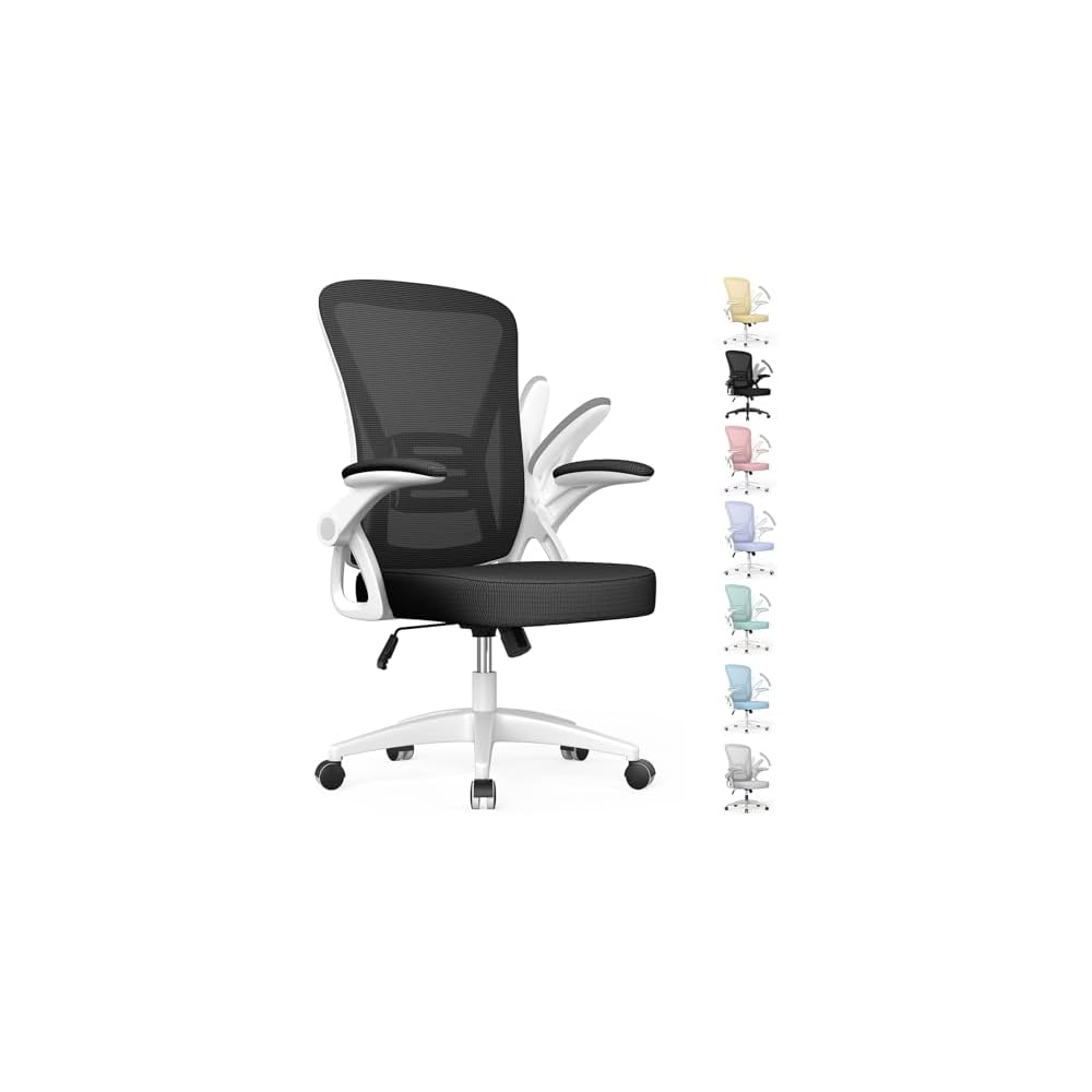 naspaluro Home Office Desk Chair Mid Back with Adjustable Height Green