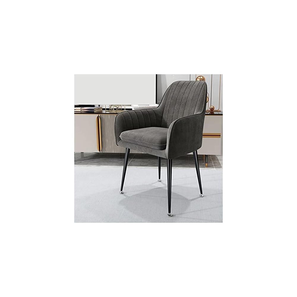 Armchairs Living Room Furniture Sofa Chair Nordic Dressing Chair Plush Light Bedroom Lounge Chairs(Gray)