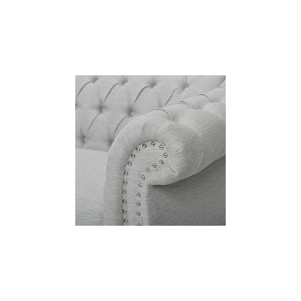 Christopher Knight Hom Norma Sofas, Cloud Gray, Dark Brown